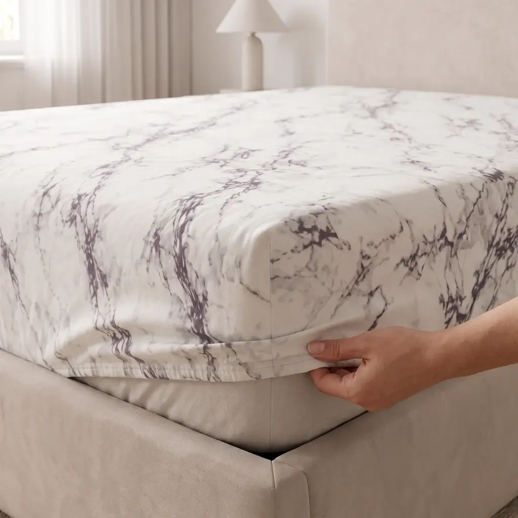 Flanel Yogi plahta Marble 3